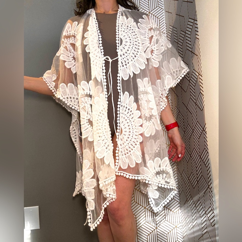 Beach cover up-see through H&M one size